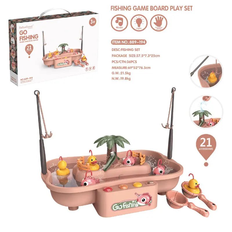 Large Fish Catching Game for Kids with Lights & Melody