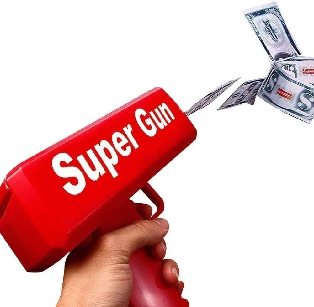 Money Gun Paper Spary Machine Toy