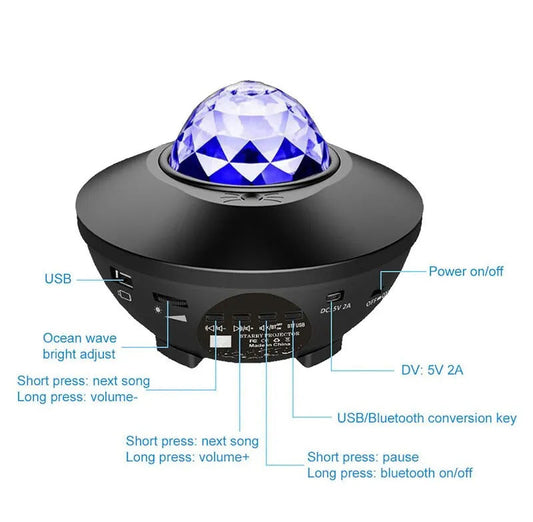 Galaxy Projector   Night Lamp - (IMPORTED)