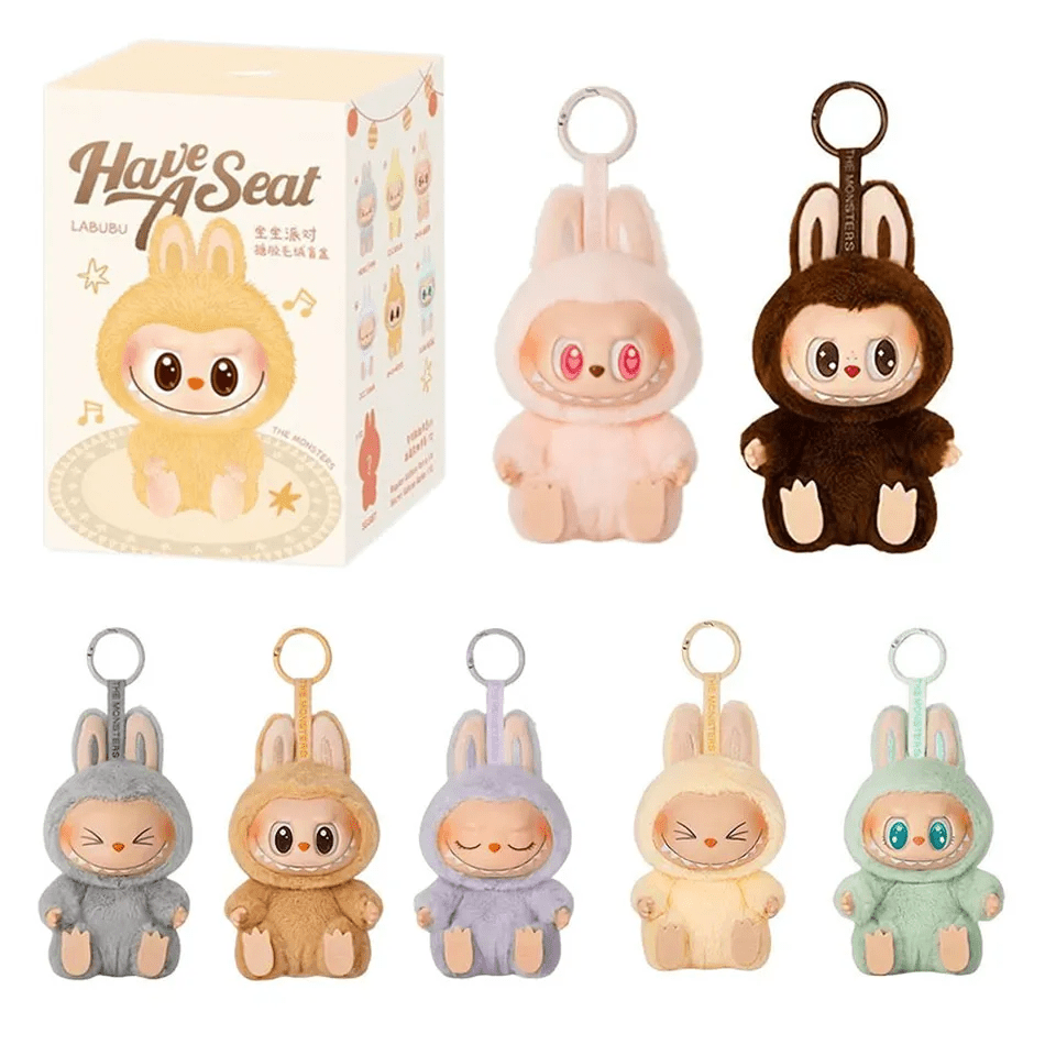 Labubu Have a Seat Monster Plush Keychain Blind Box (Random Character) - 1 PC