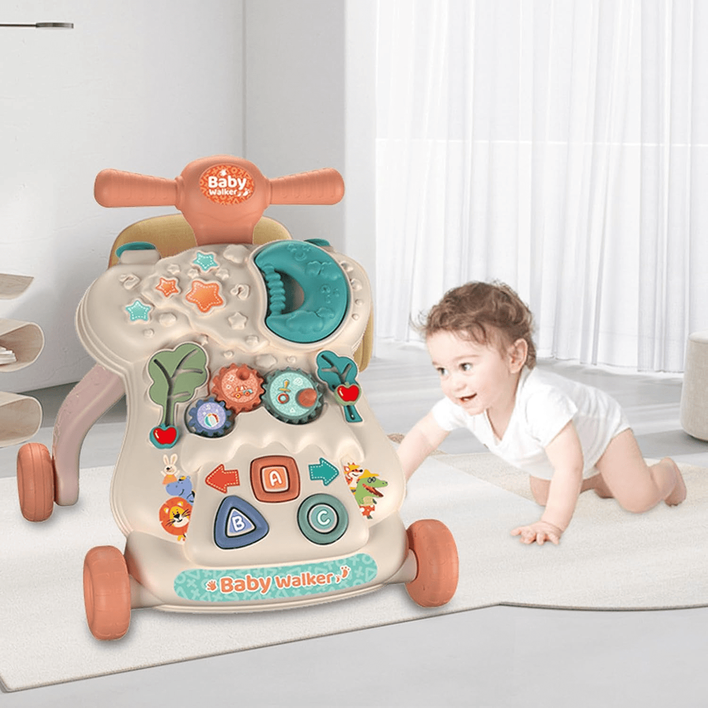 Baby Push Walker with Wheels